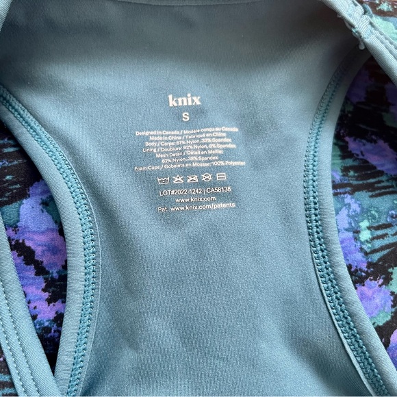 Knix Momenta Racerback Sports Bra - GALACTICA - Picture 7 of 8